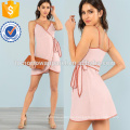 Contrast Binding Wrap Cami Kleid Herstellung Großhandel Mode Frauen Bekleidung (TA3208D)